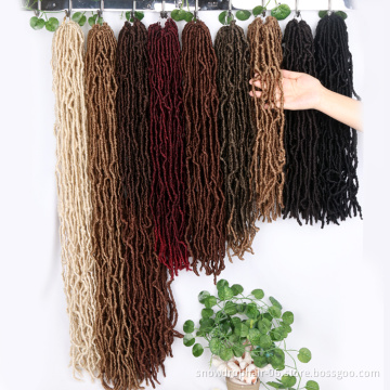 Private Label 85G Wholesale 613 18 30  Faux  Brown 14 Inch Crochet Braiding 36 24 Inches Loc Hair  Locs